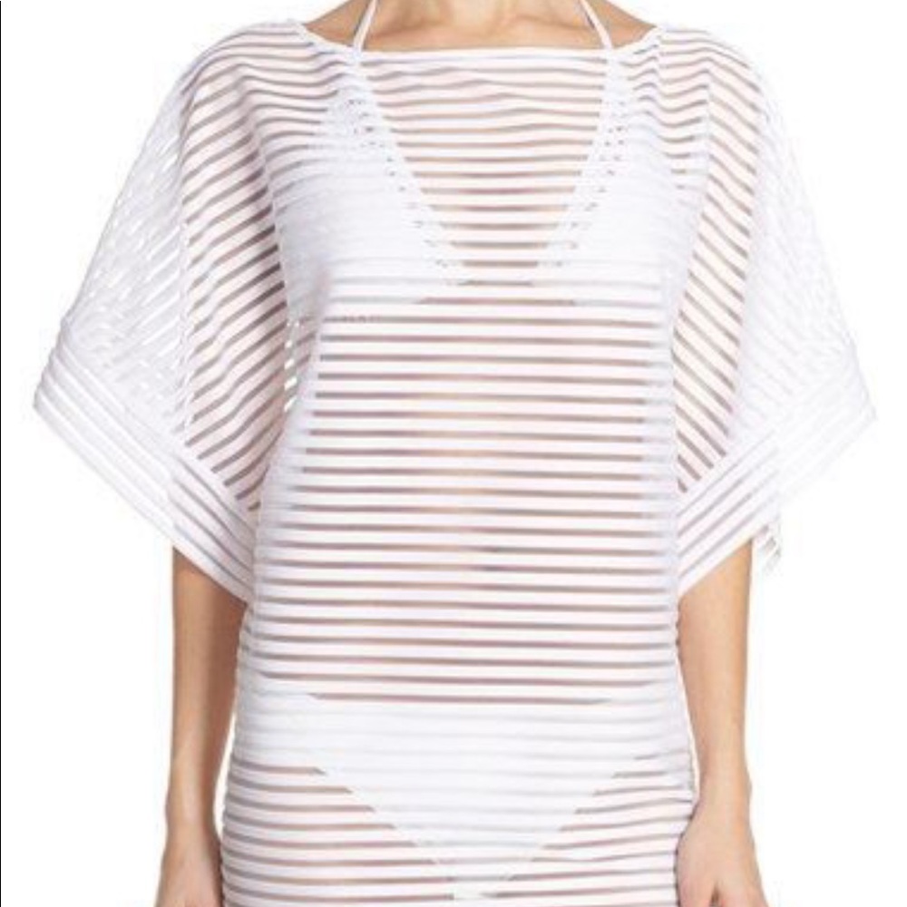 Ted baker London white bikini cover up dress